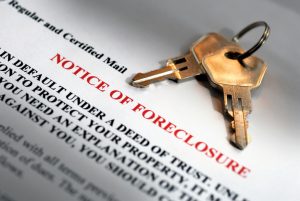 Notice of Foreclosure and House Keys